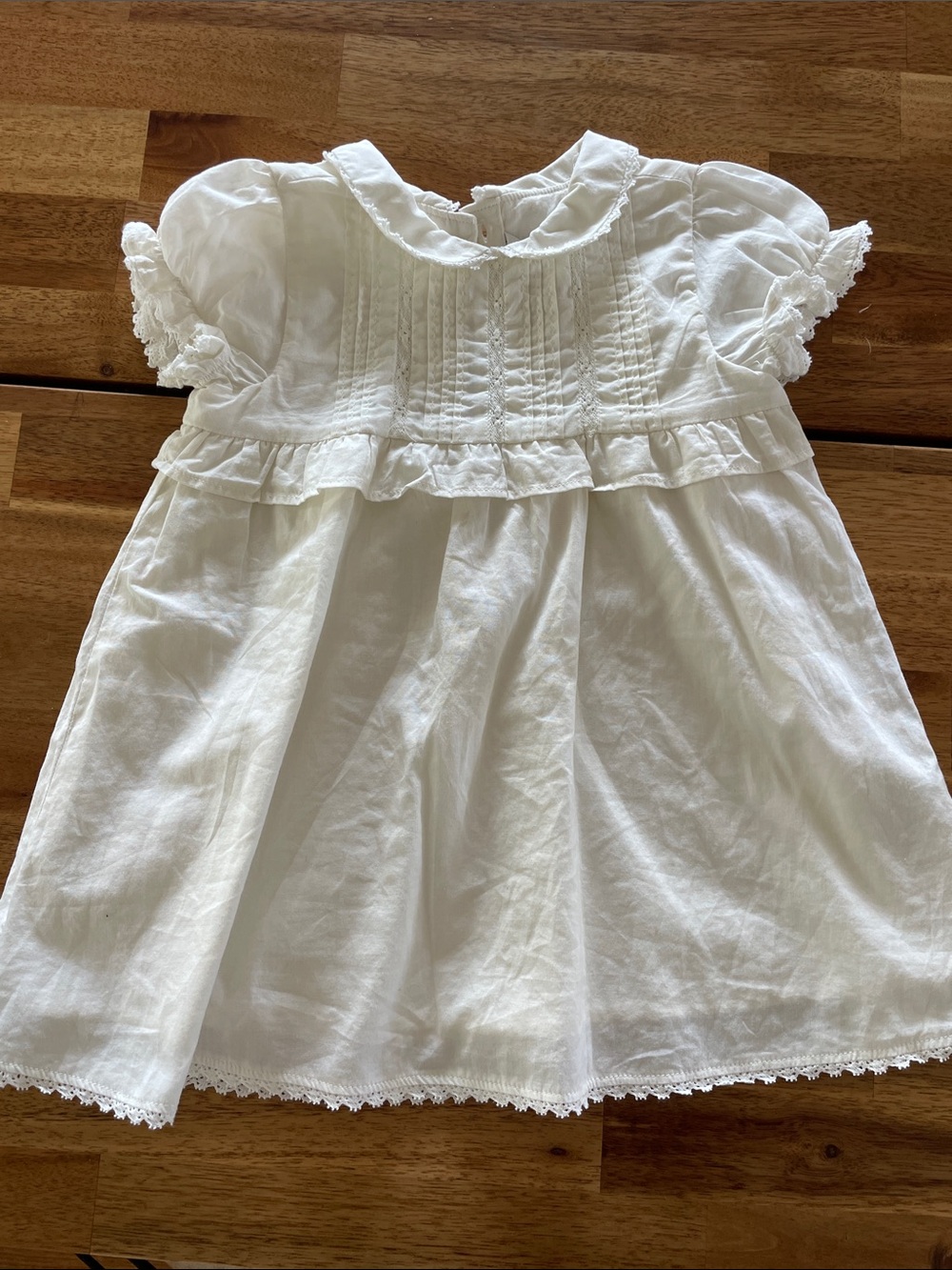 Janie and Jack White Cotton Dress 12-18 months